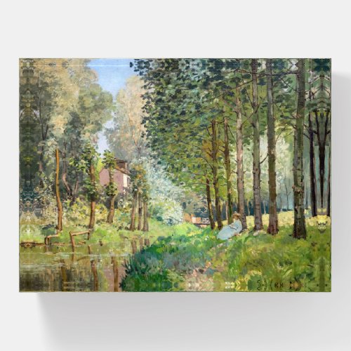 Alfred Sisley _ Rest along the Stream Paperweight