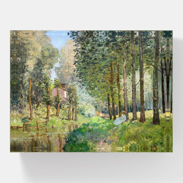 Alfred Sisley - Rest along the Stream Paperweight (Front)