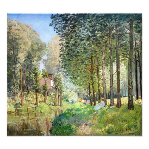 Alfred Sisley _ Rest along the Stream Photo Print