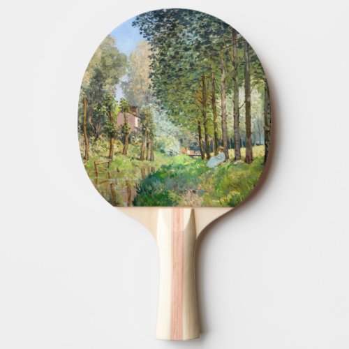 Alfred Sisley _ Rest along the Stream Ping Pong Paddle