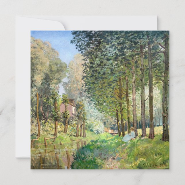 Alfred Sisley - Rest along the Stream Thank You Card (Front)
