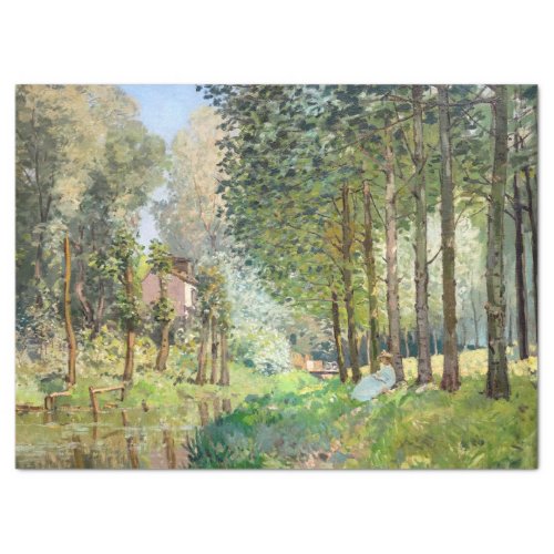 Alfred Sisley _ Rest along the Stream Tissue Paper