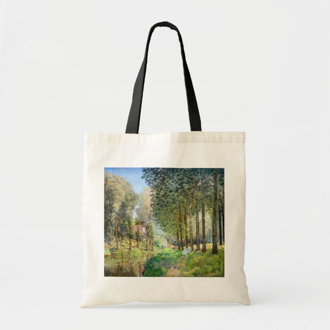 Alfred Sisley - Rest along the Stream Tote Bag (Front)