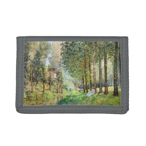 Alfred Sisley _ Rest along the Stream Trifold Wallet