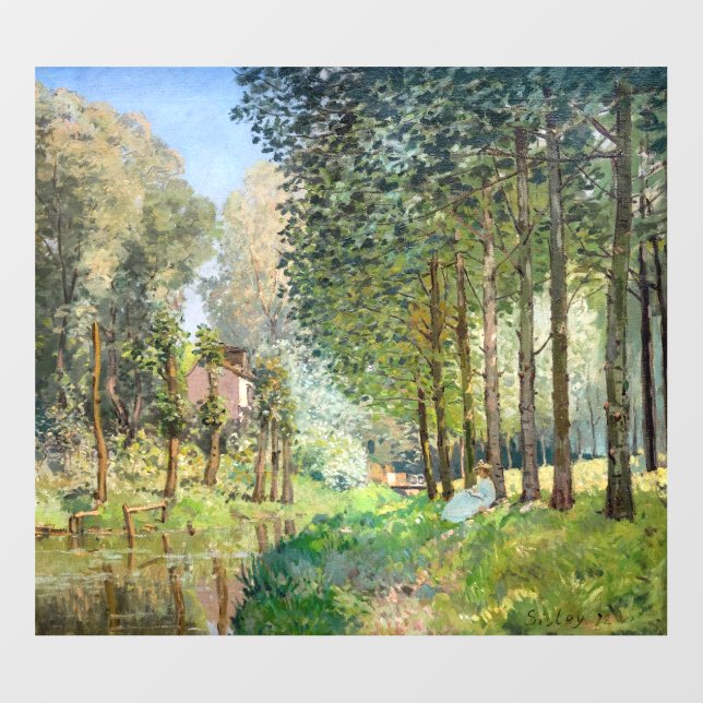 Alfred Sisley - Rest along the Stream Wall Decal (Front)