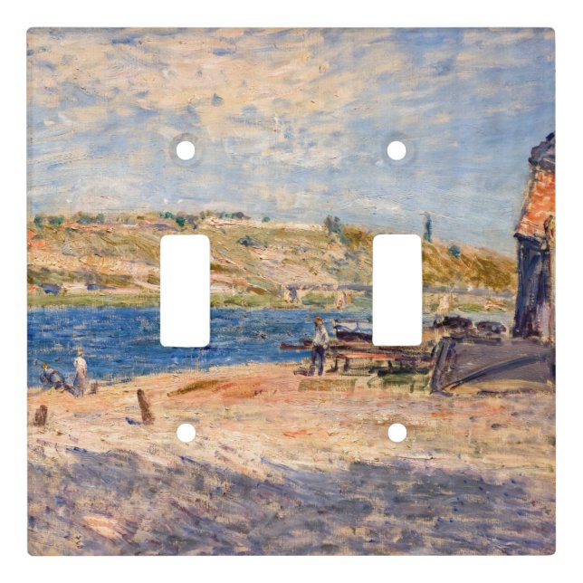 Alfred Sisley - River Banks at Saint-Mammes Light Switch Cover (Front)