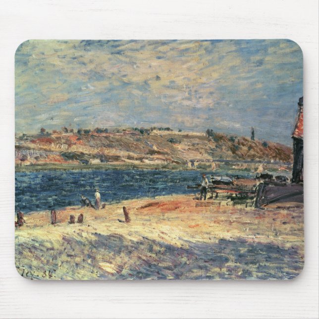 Alfred Sisley | River Banks at Saint-Mammes Mouse Pad (Front)