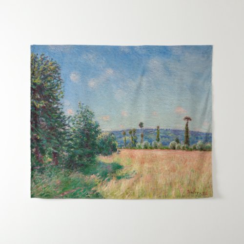 Alfred Sisley _ Sahurs Meadows in Morning Sun Tapestry