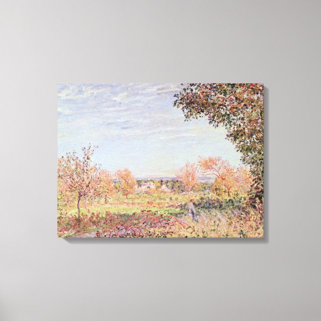 Alfred Sisley | September Morning Canvas Print (Front)
