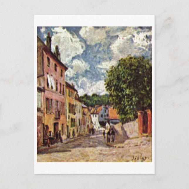Alfred Sisley - Straße in Moret-Sur-Loing 1892 Postcard (Front)