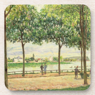 Alfred Sisley Street of Spanish Chestnut Trees Coaster