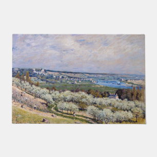 Alfred Sisley - Terrace at Saint-Germain, Spring Doormat