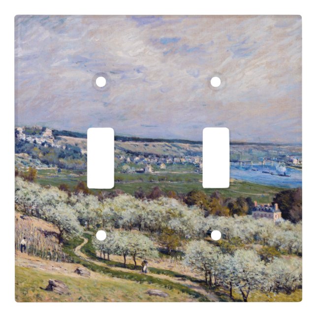 Alfred Sisley - Terrace at Saint-Germain, Spring Light Switch Cover (Front)