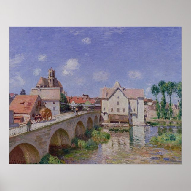 Alfred Sisley | The Bridge at Moret Poster (Front)