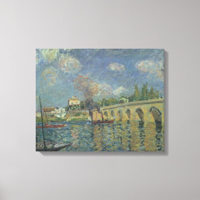 Alfred Sisley | The Bridge Canvas Print (Front)