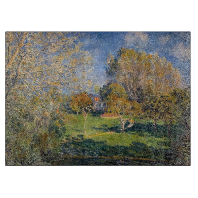 Alfred Sisley - The Garden of Hoschede, Montgeron Cutting Board (Front)