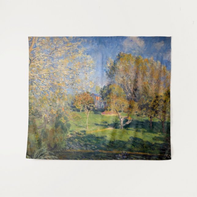 Alfred Sisley - The Garden of Hoschede, Montgeron Tapestry (Front (Horizontal))