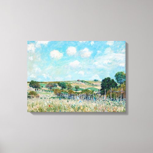 Alfred Sisley _ The Meadow Canvas Print