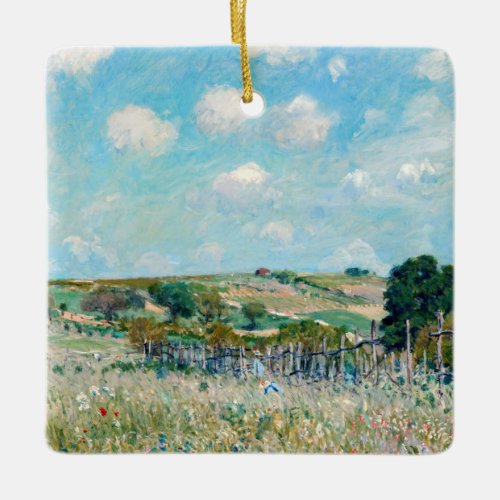 Alfred Sisley _ The Meadow Ceramic Ornament