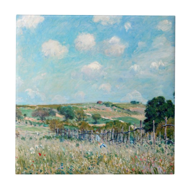 Alfred Sisley - The Meadow Ceramic Tile (Front)