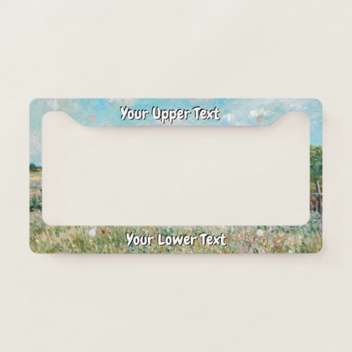 Alfred Sisley _ The Meadow License Plate Frame
