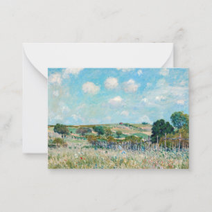 Alfred Sisley - The Meadow Note Card