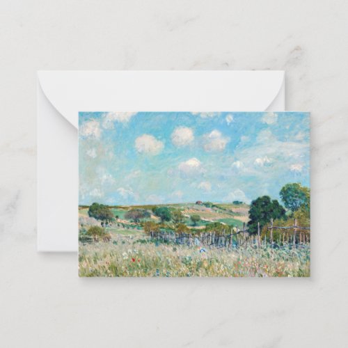 Alfred Sisley _ The Meadow Note Card