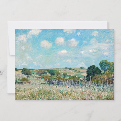 Alfred Sisley _ The Meadow Thank You Card
