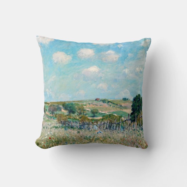 Alfred Sisley - The Meadow Throw Pillow (Front)