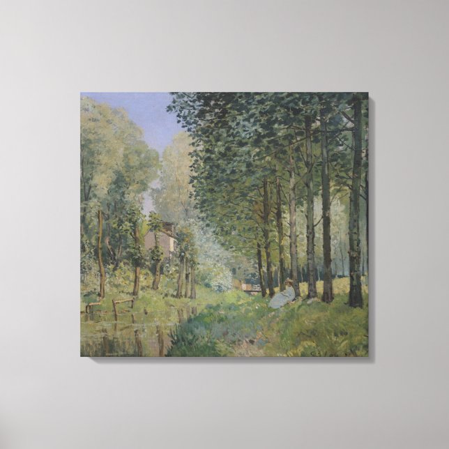 Alfred Sisley | The Rest by the Stream Canvas Print (Front)
