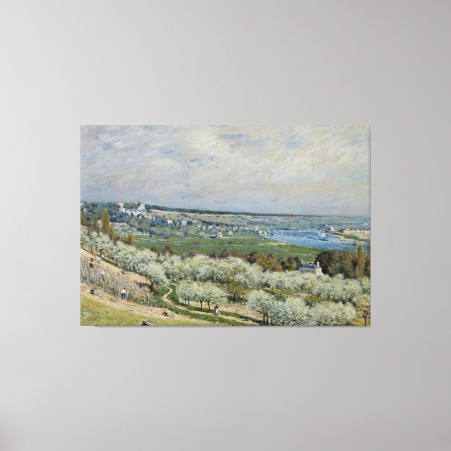 Alfred Sisley The Terrace at Saint-Germain, Spring Canvas Print (Front)