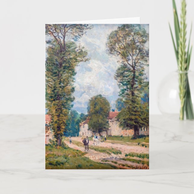 Alfred Sisley - The Versailles Road Card (Front)