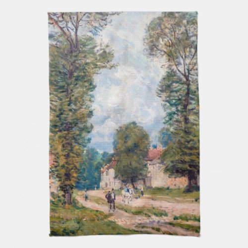 Alfred Sisley _ The Versailles Road Kitchen Towel