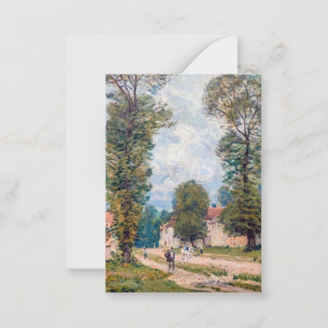 Alfred Sisley - The Versailles Road Note Card (Front)