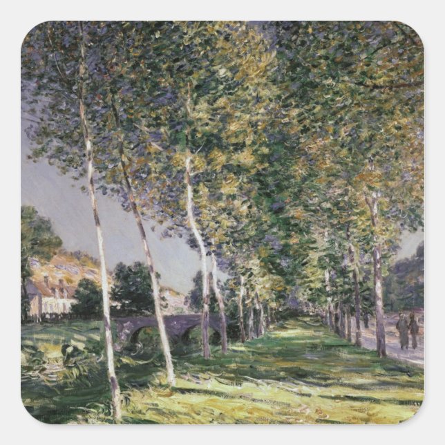 Alfred Sisley | The Walk Square Sticker (Front)