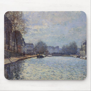 Alfred Sisley   View of the Canal St-Martin, Paris Mouse Pad
