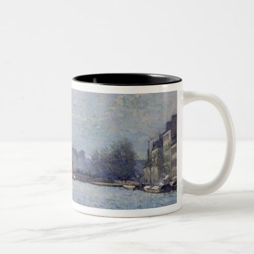 Alfred Sisley  View of the Canal St_Martin Paris Two_Tone Coffee Mug