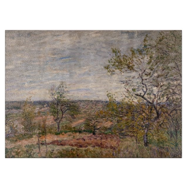 Alfred Sisley - Windy Day at Veneux Cutting Board (Front)