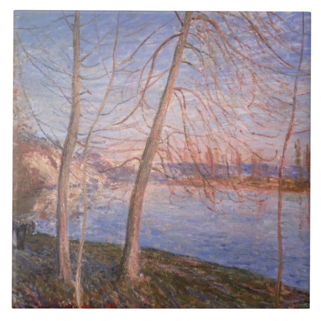 Alfred Sisley | Winter Morning Tile (Front)