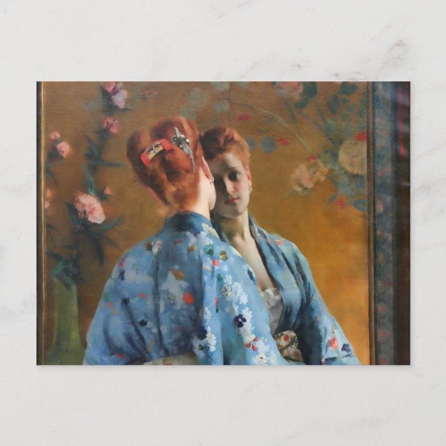 Alfred Stevens The Japanese Parisian Postcard (Front)