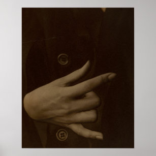 Alfred Stieglitz Georgia O’Keeffe Hand Photo Poster