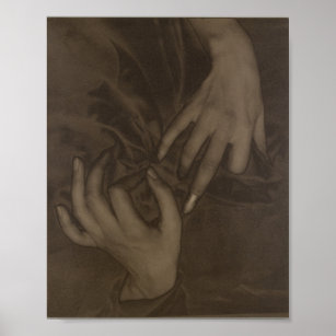 Alfred Stieglitz-Georgia O’Keeffe Hands Photo Poster