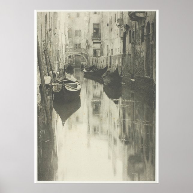 Alfred Stieglitz Venetian Canal Photo Poster (Front)