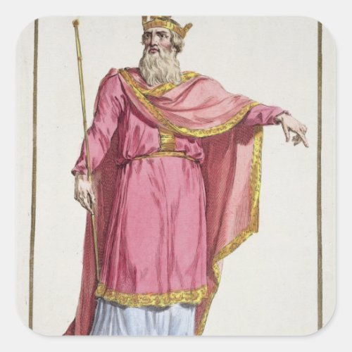 Alfred the Great 849_99 from Receuil des Estamp Square Sticker