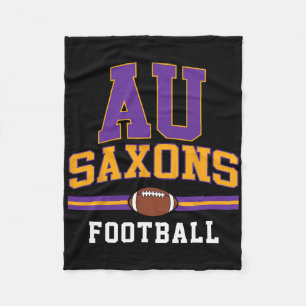 Alfred University Saxons Football Arch Vintage Des Fleece Blanket