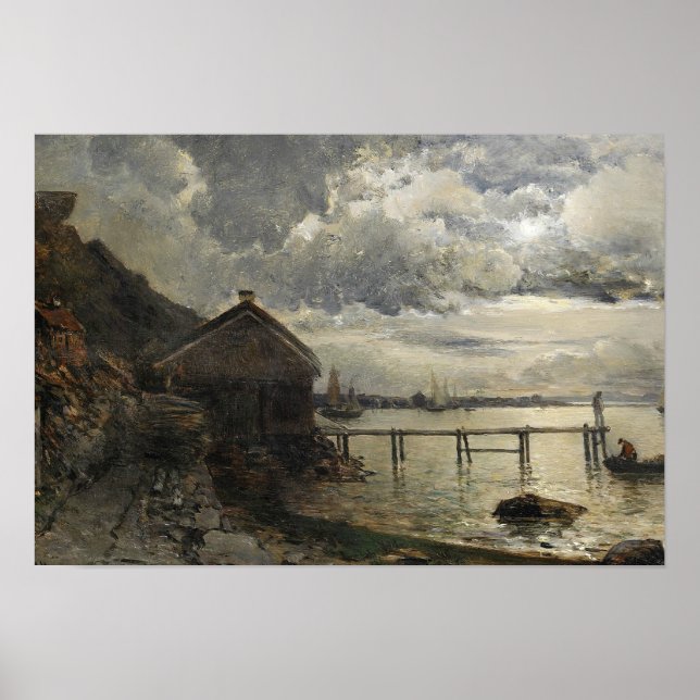 Alfred Wahlberg - Moonlight, Fjallbacka Poster (Front)