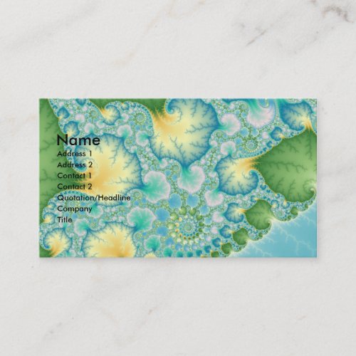 Algae - Fractal Business Card Template