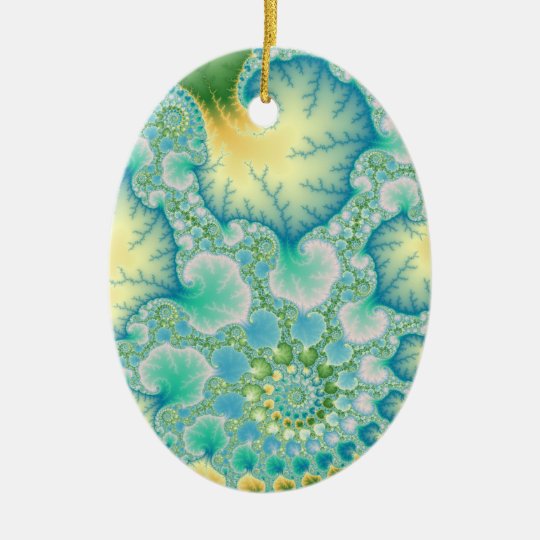 Algae - Fractal Ceramic Ornament