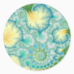 Algae - Fractal Classic Round Sticker