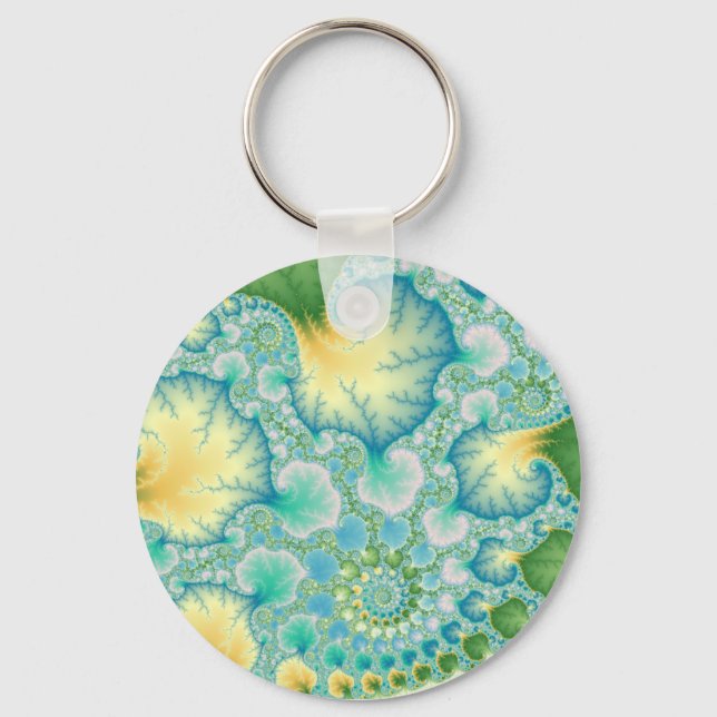 Algae - Fractal Keychain (Front)